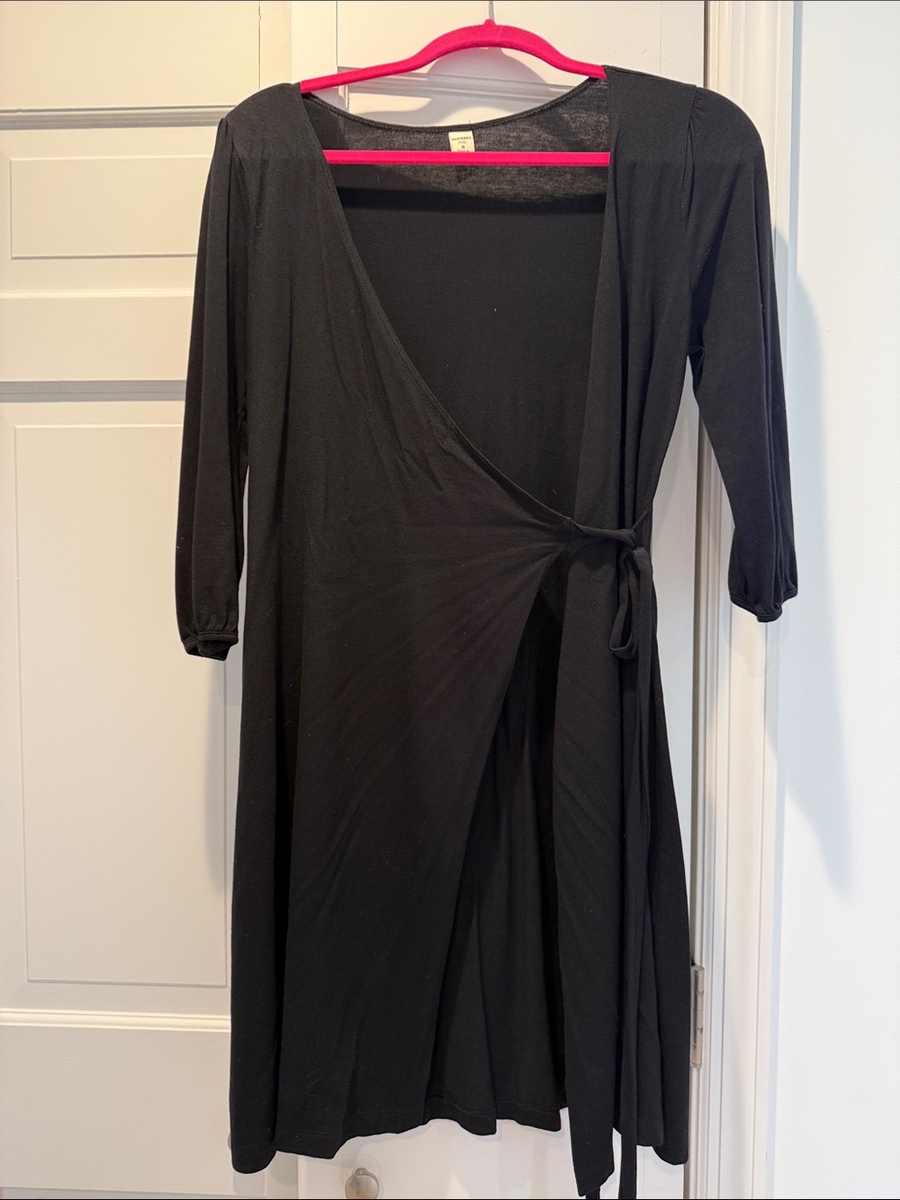 Old Navy Black Wrap Mini Dress